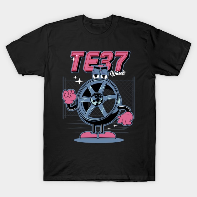 TE37 Wheels T-Shirt by cungtudaeast